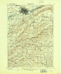 Watertown New York Historical topographic map, 1:62500 scale, 15 X 15 Minute, Year 1909