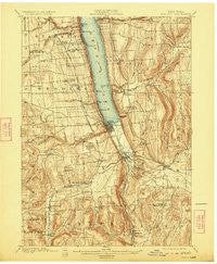 Watkins New York Historical topographic map, 1:62500 scale, 15 X 15 Minute, Year 1901