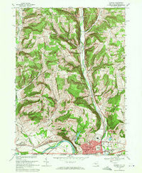 Waverly New York Historical topographic map, 1:24000 scale, 7.5 X 7.5 Minute, Year 1969