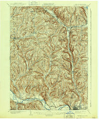 Waverly New York Historical topographic map, 1:62500 scale, 15 X 15 Minute, Year 1902