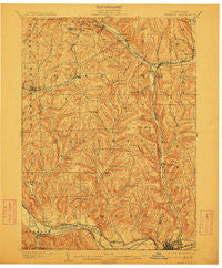 Waverly New York Historical topographic map, 1:62500 scale, 15 X 15 Minute, Year 1902