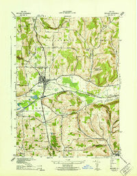 Wayland New York Historical topographic map, 1:31680 scale, 7.5 X 7.5 Minute, Year 1942