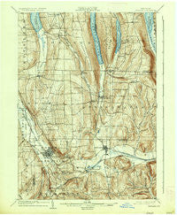 Wayland New York Historical topographic map, 1:62500 scale, 15 X 15 Minute, Year 1904