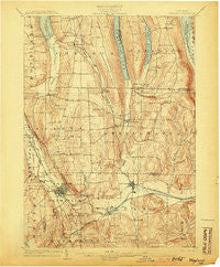Wayland New York Historical topographic map, 1:62500 scale, 15 X 15 Minute, Year 1904