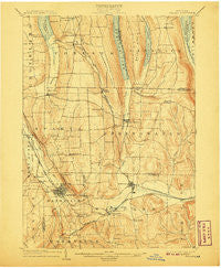 Wayland New York Historical topographic map, 1:62500 scale, 15 X 15 Minute, Year 1904