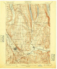 Wayland New York Historical topographic map, 1:62500 scale, 15 X 15 Minute, Year 1904