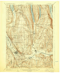 Wayland New York Historical topographic map, 1:62500 scale, 15 X 15 Minute, Year 1904