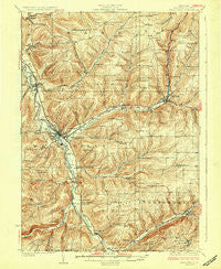 Wellsville New York Historical topographic map, 1:62500 scale, 15 X 15 Minute, Year 1926
