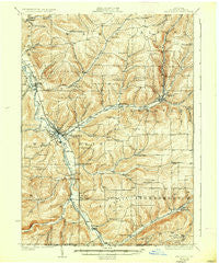 Wellsville New York Historical topographic map, 1:62500 scale, 15 X 15 Minute, Year 1926