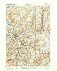 Wellsville New York Historical topographic map, 1:62500 scale, 15 X 15 Minute, Year 1926