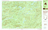 West Canada Lakes New York Historical topographic map, 1:25000 scale, 7.5 X 15 Minute, Year 1990