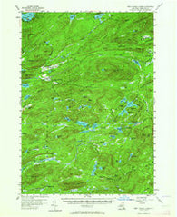 West Canada Lakes New York Historical topographic map, 1:62500 scale, 15 X 15 Minute, Year 1954