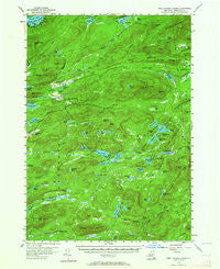 West Canada Lakes New York Historical topographic map, 1:62500 scale, 15 X 15 Minute, Year 1954