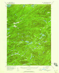 West Canada Lakes New York Historical topographic map, 1:62500 scale, 15 X 15 Minute, Year 1954