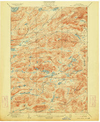 West Canada Lakes New York Historical topographic map, 1:62500 scale, 15 X 15 Minute, Year 1903