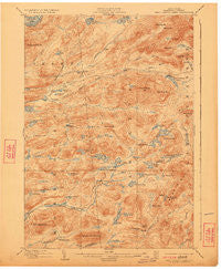 West Canada Lakes New York Historical topographic map, 1:62500 scale, 15 X 15 Minute, Year 1903