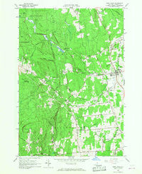 West Chazy New York Historical topographic map, 1:24000 scale, 7.5 X 7.5 Minute, Year 1966