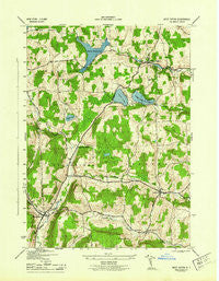 West Eaton New York Historical topographic map, 1:31680 scale, 7.5 X 7.5 Minute, Year 1944