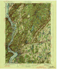 West Point New York Historical topographic map, 1:62500 scale, 15 X 15 Minute, Year 1941
