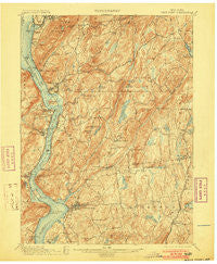 West Point New York Historical topographic map, 1:62500 scale, 15 X 15 Minute, Year 1901