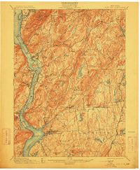 West Point New York Historical topographic map, 1:62500 scale, 15 X 15 Minute, Year 1901