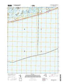 West Gilgo Beach New York Current topographic map, 1:24000 scale, 7.5 X 7.5 Minute, Year 2016