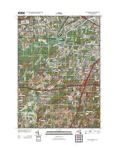 West Henrietta New York Historical topographic map, 1:24000 scale, 7.5 X 7.5 Minute, Year 2013