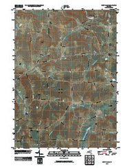 West Valley New York Historical topographic map, 1:24000 scale, 7.5 X 7.5 Minute, Year 2010