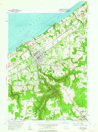 Westfield New York Historical topographic map, 1:24000 scale, 7.5 X 7.5 Minute, Year 1954