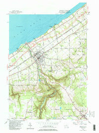 Westfield New York Historical topographic map, 1:24000 scale, 7.5 X 7.5 Minute, Year 1954