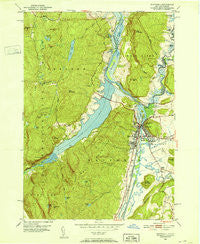 Whitehall New York Historical topographic map, 1:24000 scale, 7.5 X 7.5 Minute, Year 1950