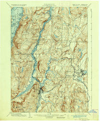 Whitehall New York Historical topographic map, 1:62500 scale, 15 X 15 Minute, Year 1902
