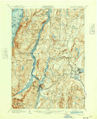 Whitehall New York Historical topographic map, 1:62500 scale, 15 X 15 Minute, Year 1902