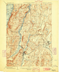 Whitehall New York Historical topographic map, 1:62500 scale, 15 X 15 Minute, Year 1902