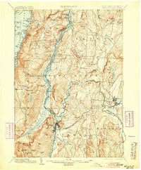 Whitehall New York Historical topographic map, 1:62500 scale, 15 X 15 Minute, Year 1902