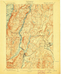 Whitehall New York Historical topographic map, 1:62500 scale, 15 X 15 Minute, Year 1902