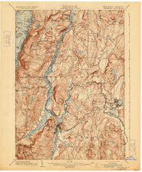 Whitehall New York Historical topographic map, 1:62500 scale, 15 X 15 Minute, Year 1902
