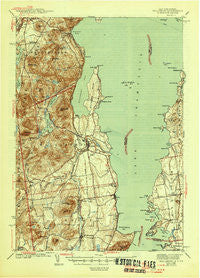 Willsboro New York Historical topographic map, 1:62500 scale, 15 X 15 Minute, Year 1943