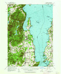 Willsboro New York Historical topographic map, 1:62500 scale, 15 X 15 Minute, Year 1956