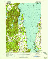 Willsboro New York Historical topographic map, 1:62500 scale, 15 X 15 Minute, Year 1956