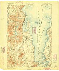 Willsboro New York Historical topographic map, 1:62500 scale, 15 X 15 Minute, Year 1895