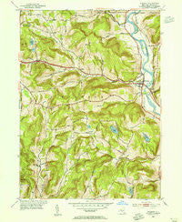 Windsor New York Historical topographic map, 1:24000 scale, 7.5 X 7.5 Minute, Year 1952