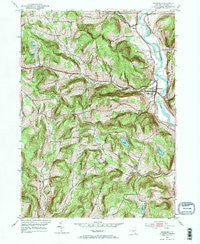 Windsor New York Historical topographic map, 1:24000 scale, 7.5 X 7.5 Minute, Year 1952