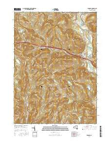 Windsor New York Current topographic map, 1:24000 scale, 7.5 X 7.5 Minute, Year 2016