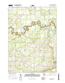 Wolcottsville New York Current topographic map, 1:24000 scale, 7.5 X 7.5 Minute, Year 2016