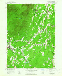 Woodstock New York Historical topographic map, 1:24000 scale, 7.5 X 7.5 Minute, Year 1945