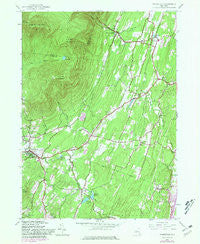 Woodstock New York Historical topographic map, 1:24000 scale, 7.5 X 7.5 Minute, Year 1945