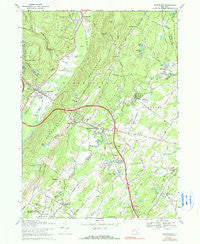 Wurtsboro New York Historical topographic map, 1:24000 scale, 7.5 X 7.5 Minute, Year 1969