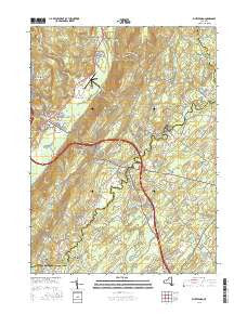 Wurtsboro New York Current topographic map, 1:24000 scale, 7.5 X 7.5 Minute, Year 2016
