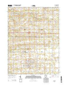 Ada Ohio Historical topographic map, 1:24000 scale, 7.5 X 7.5 Minute, Year 2013